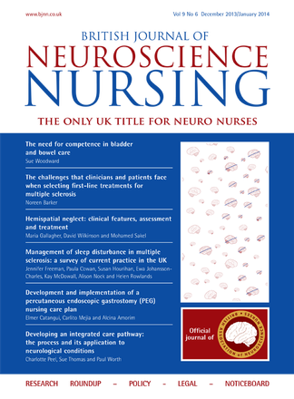 British Journal of Neuroscience Nursing Magazine British Journal of Neuroscience Nursing Magazine